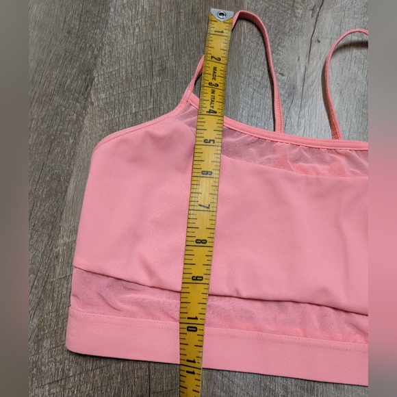 Victoria Sport Coral Pink Sports Bra Mesh Detail - Picture 4 of 7